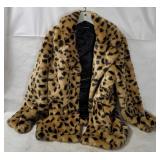 Prettylittlething Faux Fur Coat Size 8