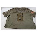 Nike Nfl Browns Mayfield Army Jersey Size X L