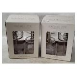 2 Sets Of Rachel Zoe Wine Glasses