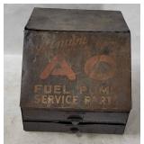 Vtg A C Service Parts Metal Cabinet W/ Hardware