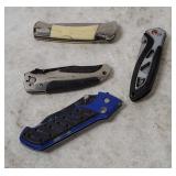 4 Pocket Knives - Frost, Appalachian, Sabre