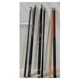 3 Billiard Pool Cue Sticks - Eastpoint, Halex