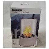 Teraen Tabletop Firepit W/ Glass