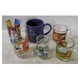 6 Cartoon Glasses - Looney Toons, Muppets, Etc
