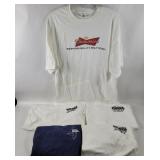 5 Beer Advertising Shirts Size XL