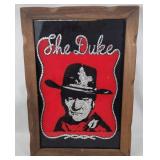 The Duke John Wayne Framed Glass Artwork