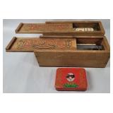 Early Times Wine Crates & Coca Cola Card Tin