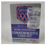 Sealed Super Bowl XXV Comm. Card Set