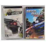 2 PsP Games - Sega Rally & Need For Speed