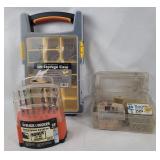 Lot Of Parts Organizers & Drill Bits