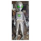 Lifesize Alien Greeter Halloween Decoration