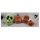 Ligh-Up Pumpkins, Ghost & Skull Halloween Dï¿½cor
