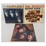 3 Poor Condition Beatles Lps - Rubber Soul, Etc