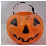 Vintage Jack-O-Lantern Blow Mold Candy Basket