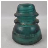 Vintage Hemingray Blue Glass Insulator