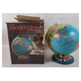 Vtg Ohio Art World Globe W/ Box
