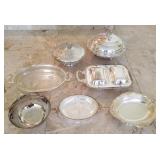 3 Silver-plated Serving Dishes