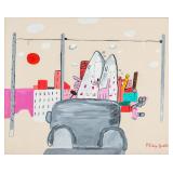 US New York Expressionist OOC Signed Philip Guston