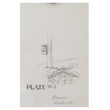 US Abstract Ink on Paper Signed Norman Rockwell