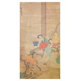 Chen Hongshou 1598–1652 Chinese Watercolor Scroll