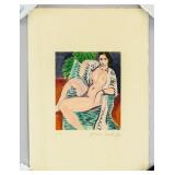 French Fauvist Lithograph E.A. Henri Matisse