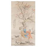 Wang Xiaomou 1794-1877 Chinese Watercolor Trip