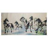 Xu Beihong 1895-1953 Chinese Watercolor Horse Roll