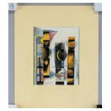 Abstract Mixed Media Dated 