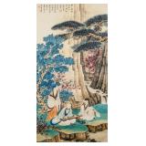 Zhang Daqian 1899-1983 Chinese Watercolor Hermits