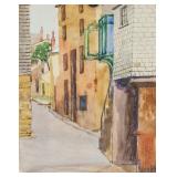 Winifred Nicholson UK 1893-1981 Watercolor Street