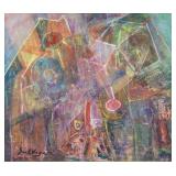 French Abstract Oil on Canvas Leopold Survage