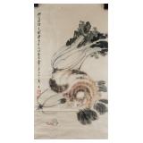 Qi Baishi Chinese 1864-1957 Watercolor 1923