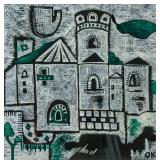 Austrian Expressionist Mixed Media Oscar Kokoshka