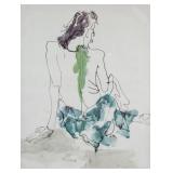 Italian Modernist Mixed Media/Paper Augusto Murer