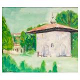 German Oil on Board Signed Hans Purrmann