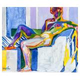 Czech Modern Gouache on Paper Frantisek Kupka