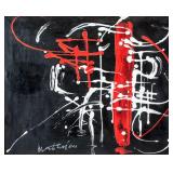 French Lyrical Abstractionist OOC Georges Mathieu