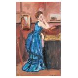 French Realist Oil on Paper Signed COROT