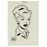 American Pop Art Ink on Paper Signed FRANK ROBBINS