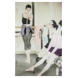 He Jiaying b.1957 Chinese Watercolor Ballerinas