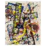 American Abstract Oil on Canvas Signed Sam Francis