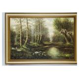 Canadian Oil on Board Landscape Artist Signed