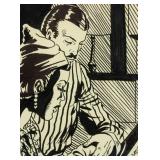 American Pop Art Ink on Paper Signed Phil Davis