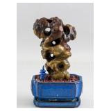 Chinese Brown Jade Mountainous Scholar Stone