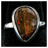 Sterling Silver Ammoite Ring RV $200