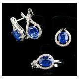 Sapphire Earrings and Pendant Set RV $600