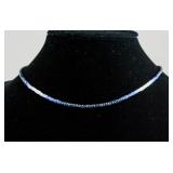 4.8 ct Blue Sapphire Bead Necklace CRV $950