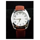 Anne Klein Leather Watch Stainless Steel