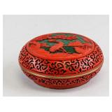 Chinese Republic Bronze Red Lacquer Bowl