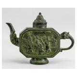 Chinese Bronze Teapot with Qianlong Mark
